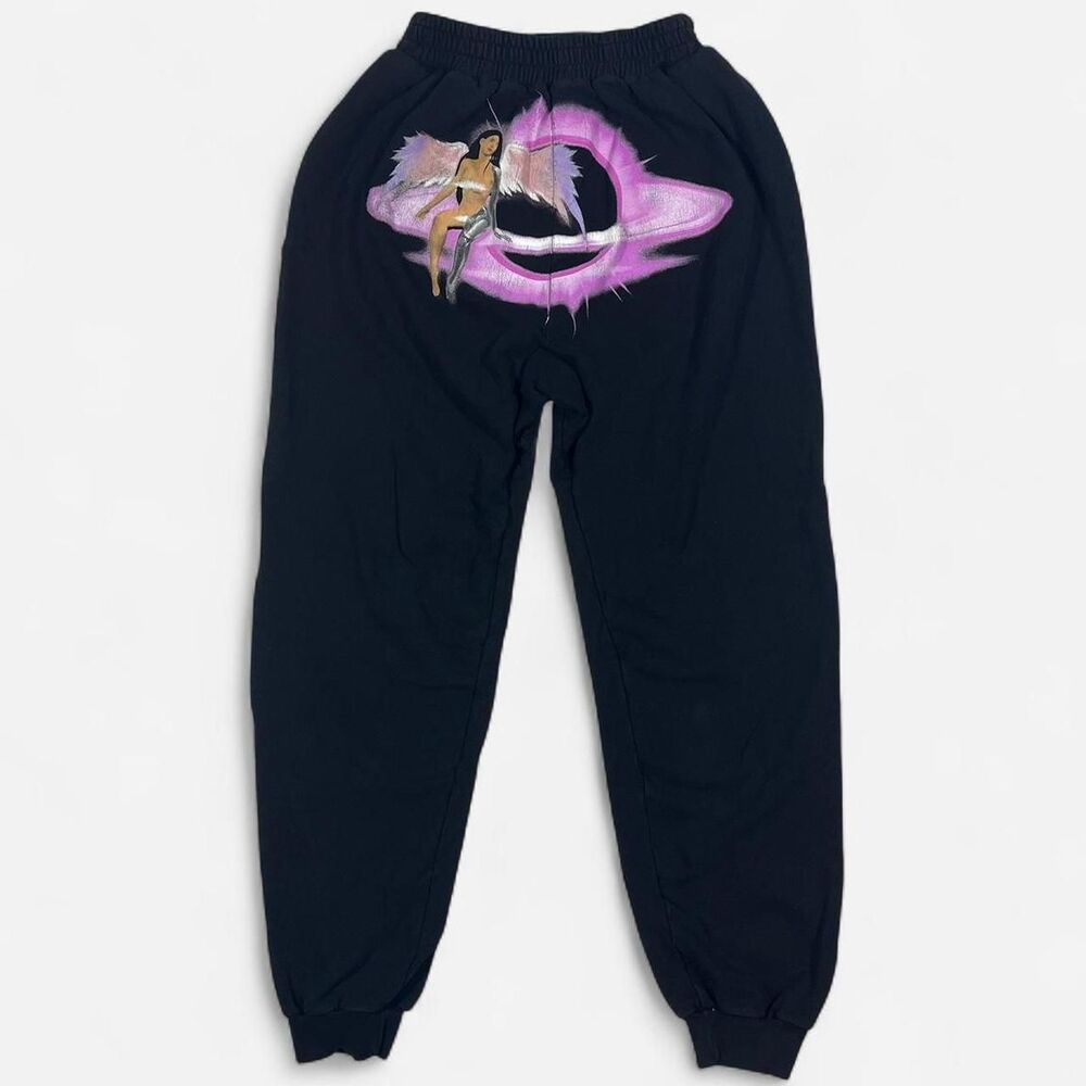 Unbranded Women's Black and Pink Joggers-tracksuits